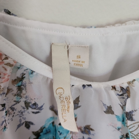 Disney Cinderella high-low maxi style floral print dress size small - Picture 3 of 8